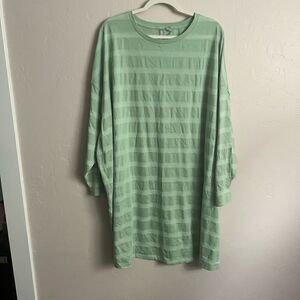 NWTs ASOS Green Striped Long Tee
